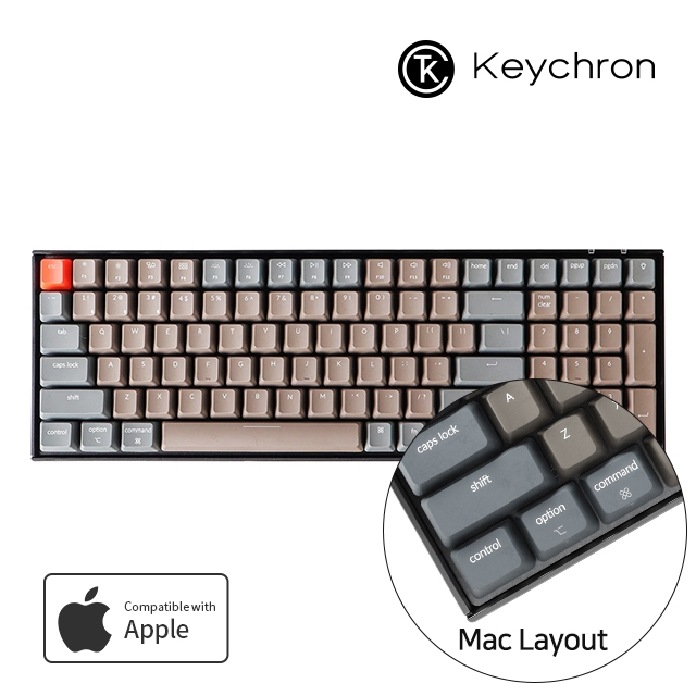 Keychron K4 RGB 맥 애플/윈도우 키보드(블루투스) 한글 - 스위치선택